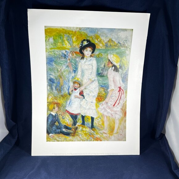Pierre-Auguste Renoir Other - Pierre-Auguste Renoir Art Print "Children On The Seashore" Museum Of Fine Arts B